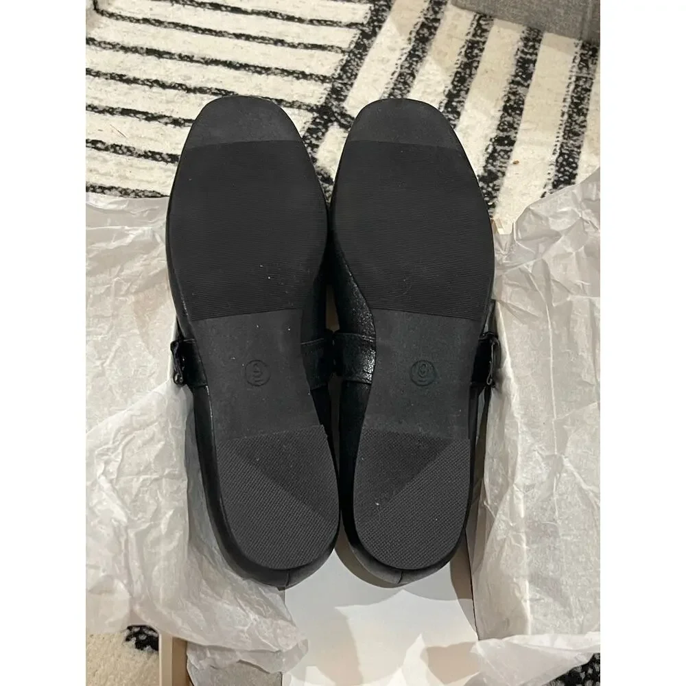 NIB Sweet Life Black Ballet Flats Shoes Size 9 - Picture 5 of 8
